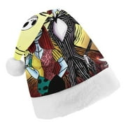 The Nightmare Before Christmas Christmas Hat for Adult And Kids Xmas Decor Ornaments Christmas New Year Festive Holiday Party Supplies Plush Santa Claus Hats